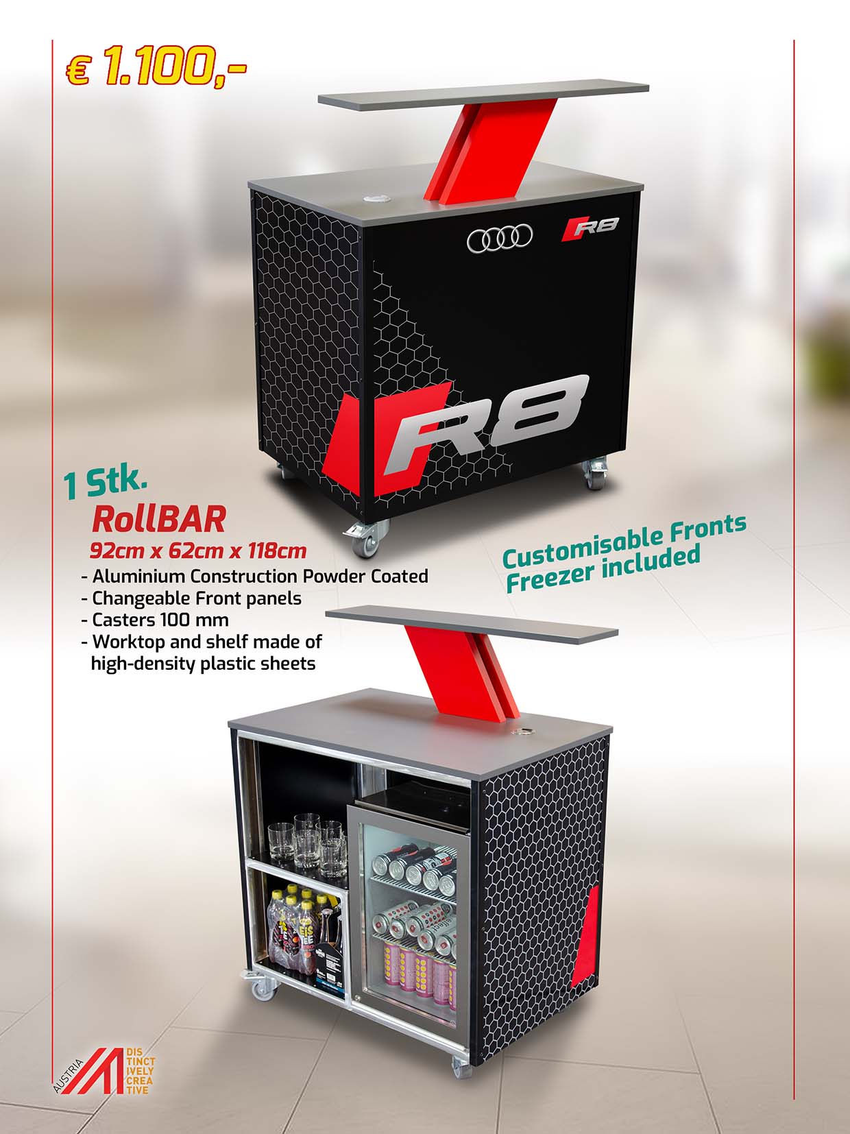 RollBAR – Barra promozionale compatta con congelatore